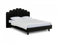 Кровать queen sharlotta (ogogo) черный 180x122x217 см.
