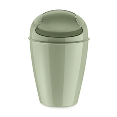 Корзина для мусора с крышкой del s (koziol) зеленый 21x33x21 см.