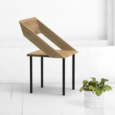 Стул чайка в натуральном цвете дуба (archpole) бежевый 49x80x52 см.