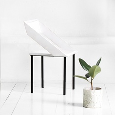 Стул чайка в белом цвете (archpole) белый 49x80x52 см.