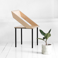 Стул чайка в натуральном цвете березы (archpole) бежевый 49x80x52 см.