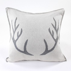 Подушка с орнаментом deer (enjoyme) серый 45.0x45.0x1.0 см.