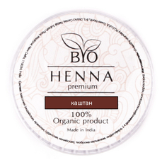 Bio Henna Premium, Хна в капсулах для бровей, каштановая, 5 шт.