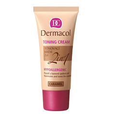 Dermacol, Гипоаллергенный тональный крем 2 в 1, caramel