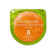 Kocostar, Гидрогелевые патчи для глаз Tropical, папайя, 1 пара