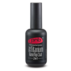 PNB, База и топ, Titanium Base/Top Coat, 2 в 1, 17 мл