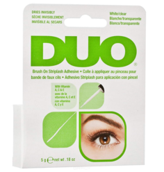 Domix, Клей для накладных ресниц с витаминами с кистью, прозрачный Duo Brush On Clear Adhesive, 5г Ardell