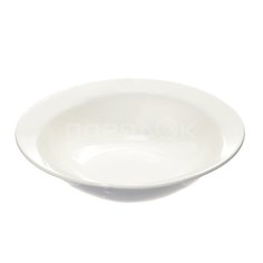 Тарелка суповая керамическая, 175 мм, Белая 0159 Кубаньфарфор