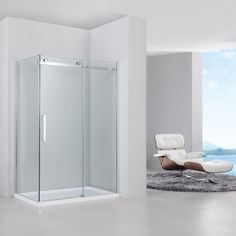 Душевой уголок 120x80 см Black & White Stellar Wind 2088012 прозрачное