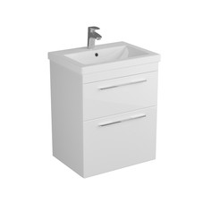 Тумба белый глянец 56 см Diborg Katarine 77.4223