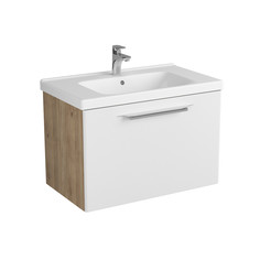 Тумба белый матовый/дуб 76 см Diborg Lande 77.6215