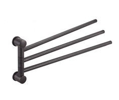 WasserKRAFT К-1633 Держатель полотенец 3-е рога, темная бронза