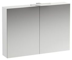 Зеркальный шкаф 100х70 см белый матовый Laufen Base 4.0285.2.110.260.1