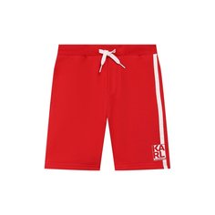 Хлопковые шорты Karl Lagerfeld Kids