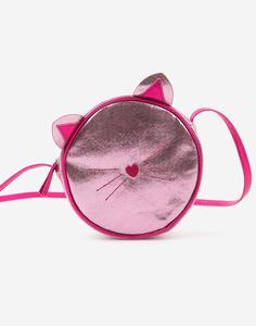 Розовая круглая сумка для девочки Gloria Jeans