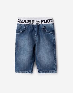 Джинсовые шорты с резинкой для мальчика Gloria Jeans