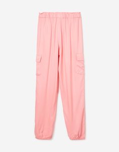 Розовые брюки-карго для девочки Gloria Jeans