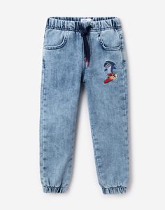 Джинсы-джоггеры с аппликацией для мальчика Gloria Jeans