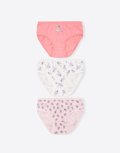 Комплект трусов с рисунками для девочки 3 шт. Gloria Jeans