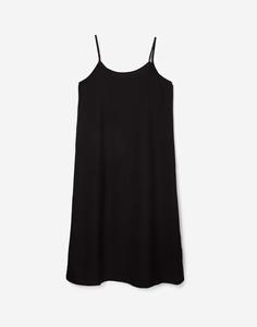 Чёрное платье-комбинация женское Gloria Jeans