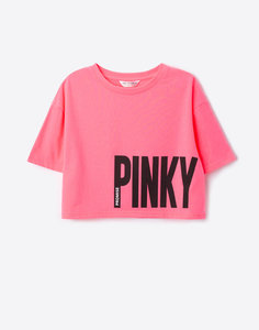Розовый кроп-топ PINKY для девочки Gloria Jeans