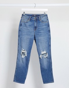 Рваные джинсы Hollister-Голубой