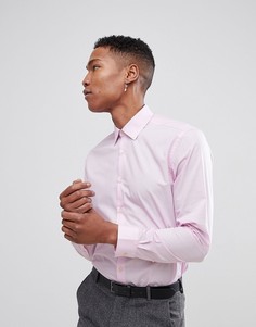 Приталенная поплиновая рубашка French Connection-Розовый