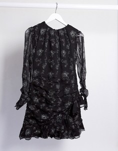 Черное платье миди Stevie May-Черный цвет