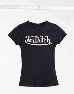 Футболка с логотипом Von Dutch-Черный