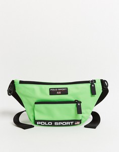Неоново-зеленая сумка-кошелек на пояс Polo Ralph Lauren Sport-Зеленый