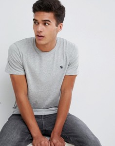 Серая футболка с круглым вырезом Abercrombie & Fitch Pop Icon-Серый