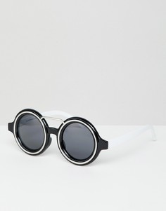 Круглые солнцезащитные очки 7X-Белый