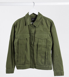 Куртка цвета хаки с карманами Brave Soul Tall-Зеленый цвет