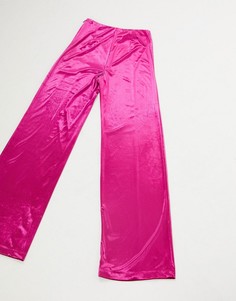 Бархатные брюки цвета фуксии AQAQ-Розовый цвет Aq/Aq