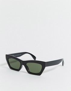 Черные солнцезащитные очки "кошачий глаз" Weekday-Черный