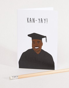 Поздравительная открытка для выпускника с надписью "Kan-Yay" Nocturnal Paper-Мульти