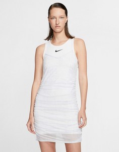 Белое платье мини Nike-Белый