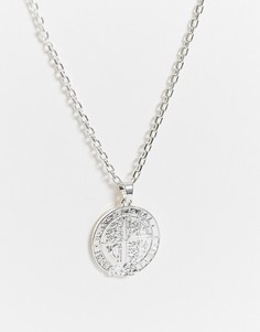 Ожерелье с медальоном Chained & Able-Серебряный