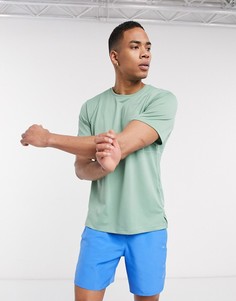 Футболка Nike Running Breathe-Серебряный