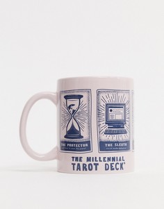 Кружка с принтом "millenial tarot deck" Typo-Мульти