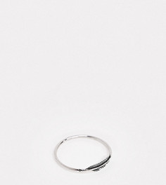 Серебряное кольцо с отделкой в виде листа Kingsley Ryan-Серебряный