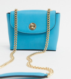 Ярко-синяя сумка через плечо с цепочкой Accessorize-Синий