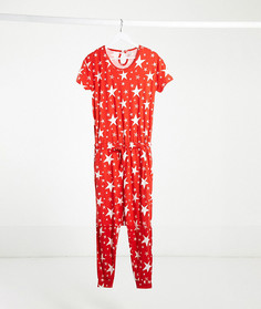 Красная пижама с принтом Chelsea Peers-Мульти