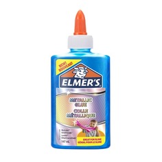 Упаковка клей-геля ELMERS 2109503, для изготовления слаймов, голубой метализированный Elmer's