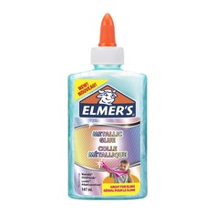 Упаковка клей-геля ELMERS 2109493, для изготовления слаймов, лазурный метализированный Elmer's