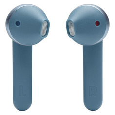 Гарнитура JBL T220 TWS, Bluetooth, вкладыши, синий [jblt220twsblu]
