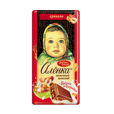 Шоколад Аленка Бодрая подзарядка с гранолой 90 г