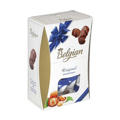 Ассорти шоколадных конфет Belgian Дары моря из молочного шоколада с ореховой начинкой 135 г
