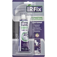 Герметик IRFIX Силиконовый санитарный Прозрачный 60 мл