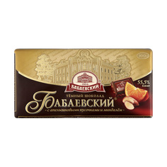 Шоколад Бабаевский 55% темный апельсин/миндаль 100 г